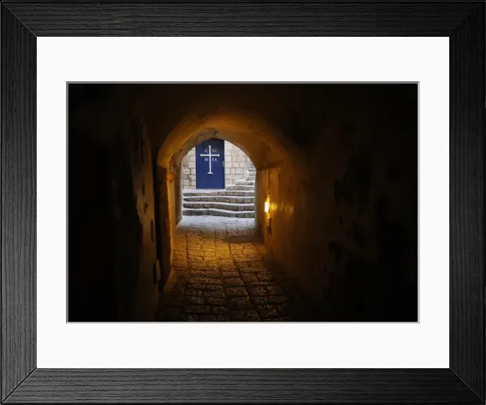 Framed Print : Israel. Jaffa. A street. Old town. Late afternoon Framed Print : Israel. Jaffa. A street. Old town. Late afternoon