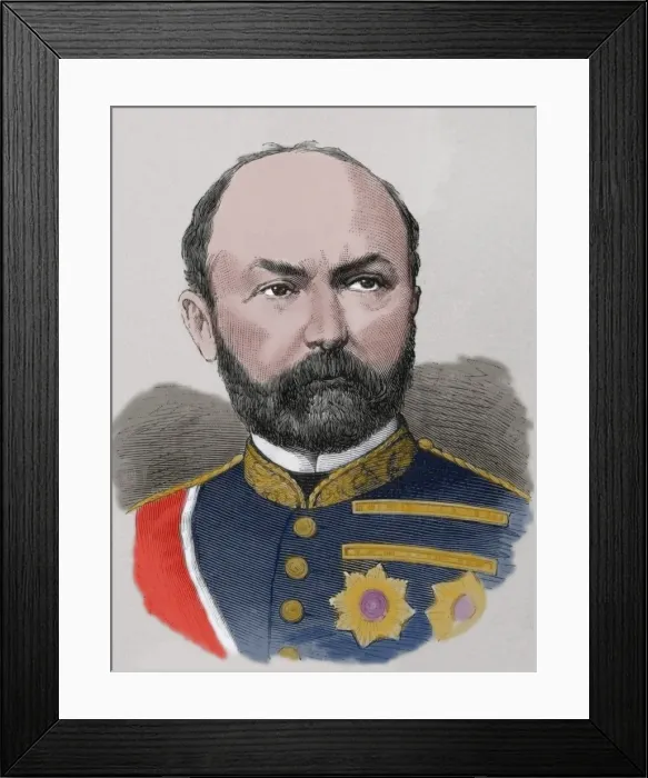 Framed Print : Jose Lopez Dominguez (1829-1911). Spanish military and polit Framed Print : Jose Lopez Dominguez (1829-1911). Spanish military and polit
