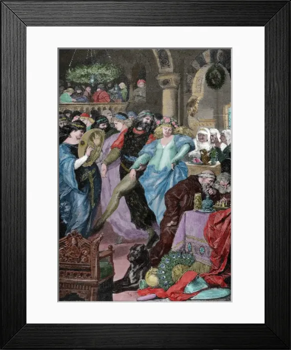 Framed Print : Wedding Lohgengrin and Elsa, daughter of the Duke of Brabant Framed Print : Wedding Lohgengrin and Elsa, daughter of the Duke of Brabant