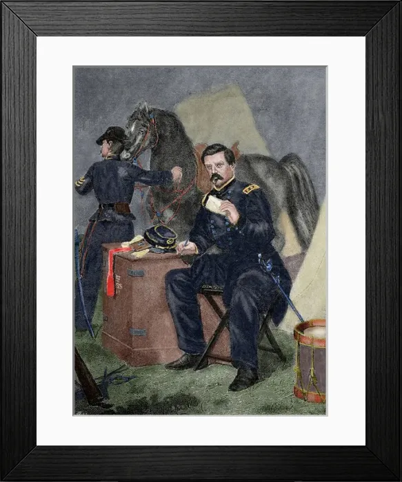 Framed Print : George Brinton McClellan (1826 A?o?A? 1885). Militar (Amer Framed Print : George Brinton McClellan (1826 A?o?A? 1885). Militar (Amer