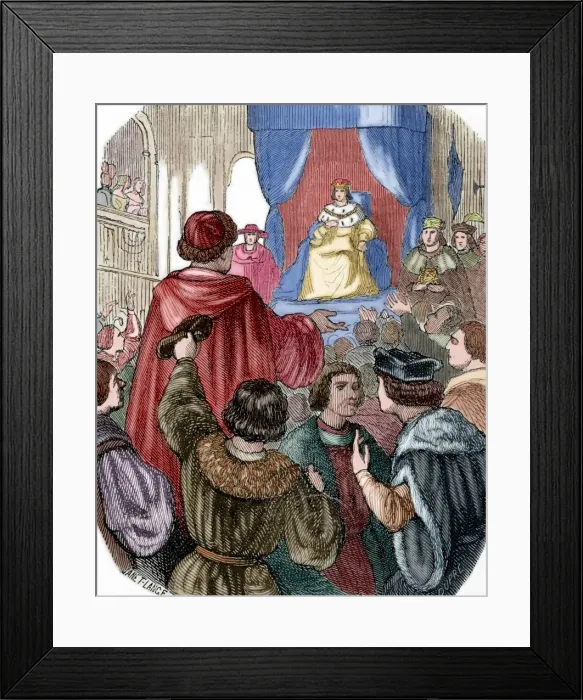 Framed Print : Louis XII of France (1462-1515) in the States General, 1506 Framed Print : Louis XII of France (1462-1515) in the States General, 1506
