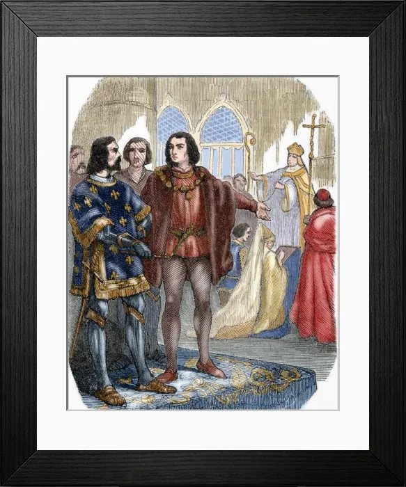 Framed Print : Marriage of Louis XI of France (1423-1483) by Margaret Stuar Framed Print : Marriage of Louis XI of France (1423-1483) by Margaret Stuar