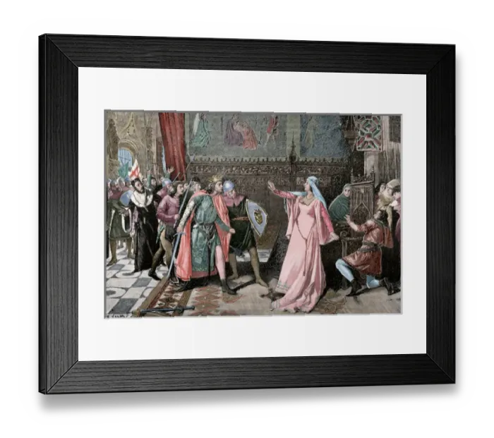 Framed Print : Maria de Molina (1265-1321). Wife of Sancho IV of Castille Framed Print : Maria de Molina (1265-1321). Wife of Sancho IV of Castille