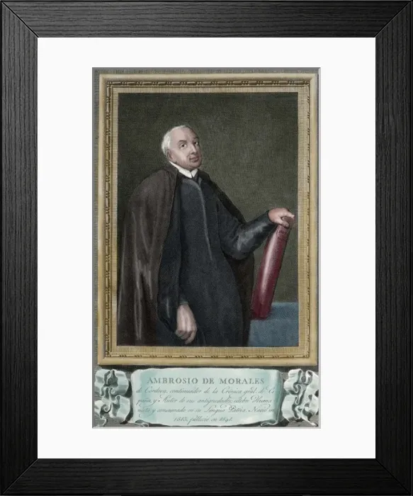Framed Print : Ambrosio Morales (1513-1591). Spanish historian. Portrait. E Framed Print : Ambrosio Morales (1513-1591). Spanish historian. Portrait. E