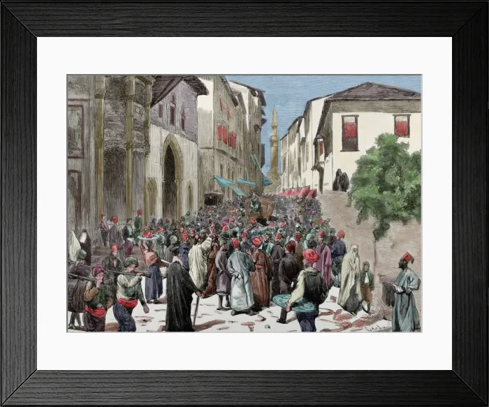 Framed Print : Mahmud Nedim Pasha (1818-1883). Ottoman statesman. Protests Framed Print : Mahmud Nedim Pasha (1818-1883). Ottoman statesman. Protests