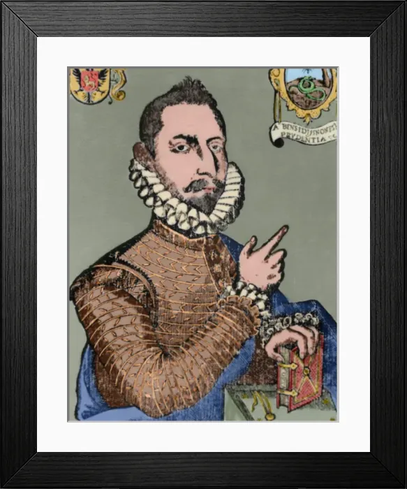 Framed Print : Mateo Aleman (1547-1615?). Spanish novelist and writer. Colo Framed Print : Mateo Aleman (1547-1615?). Spanish novelist and writer. Colo