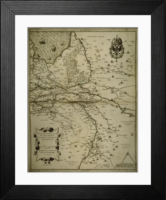Framed Print : Holland, Belgium and part of Germany. Map Framed Print : Holland, Belgium and part of Germany. Map