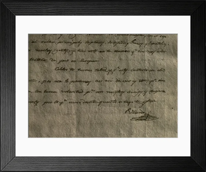 Framed Print : Pedro Velarde y Santillan (1779-1808). Spanish captain. Sign Framed Print : Pedro Velarde y Santillan (1779-1808). Spanish captain. Sign