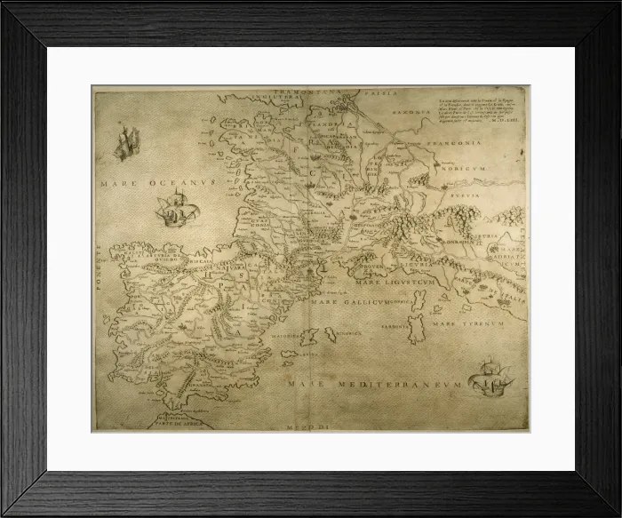 Framed Print : Iberian Peninsula, France and northern Italy Framed Print : Iberian Peninsula, France and northern Italy