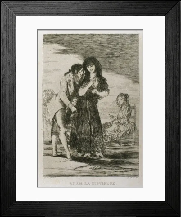 Framed Print : Francisco Goya (1746-1828). Caprices. Plaque 7. Event thus h Framed Print : Francisco Goya (1746-1828). Caprices. Plaque 7. Event thus h