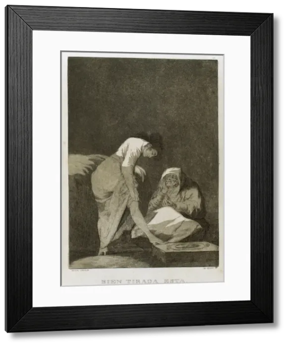 Framed Print : Francisco Goya (1746-1828). Caprices. Plaque 17. It is nicel Framed Print : Francisco Goya (1746-1828). Caprices. Plaque 17. It is nicel
