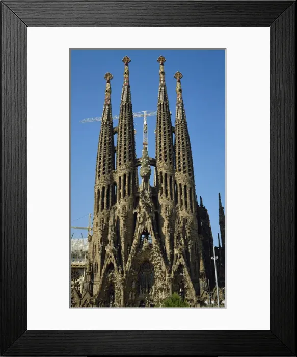 Framed Print : Spain. Barcelona. Basilica and Expiatory Church of the Holy Framed Print : Spain. Barcelona. Basilica and Expiatory Church of the Holy