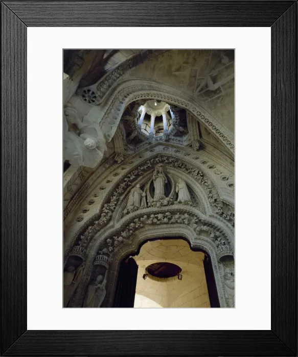 Framed Print : Spain. Basilica and Expiatory Church of the Holy Family by A Framed Print : Spain. Basilica and Expiatory Church of the Holy Family by A