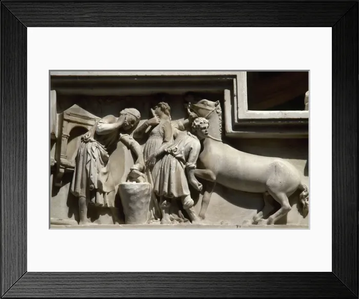 Framed Print : Italy. Florence. Orsanmichele Reliefs of devoted to offices Framed Print : Italy. Florence. Orsanmichele Reliefs of devoted to offices