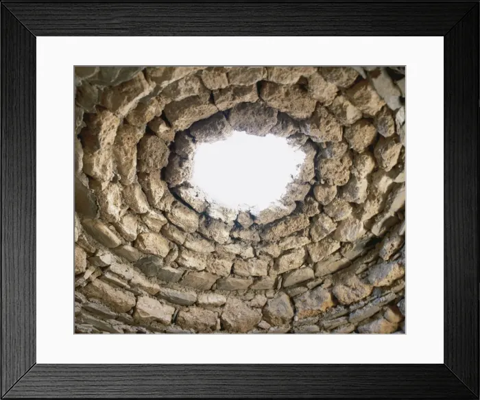 Framed Print : Prehistory. Copper Age. Circular tomb. Interior. Los Millare Framed Print : Prehistory. Copper Age. Circular tomb. Interior. Los Millare