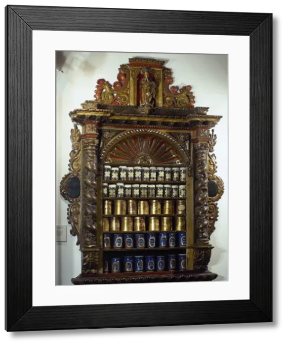 Framed Print : Spain. Catalonia. Llivia. Baroque cupboard by Josep Sunyer Framed Print : Spain. Catalonia. Llivia. Baroque cupboard by Josep Sunyer