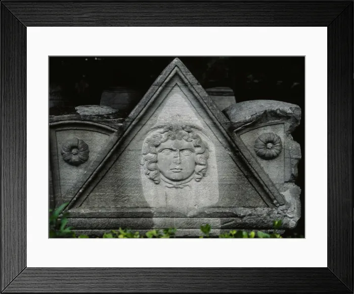 Framed Print : Medusa. Relief in a roman sarcofagus. Istanbul Archaeology Framed Print : Medusa. Relief in a roman sarcofagus. Istanbul Archaeology