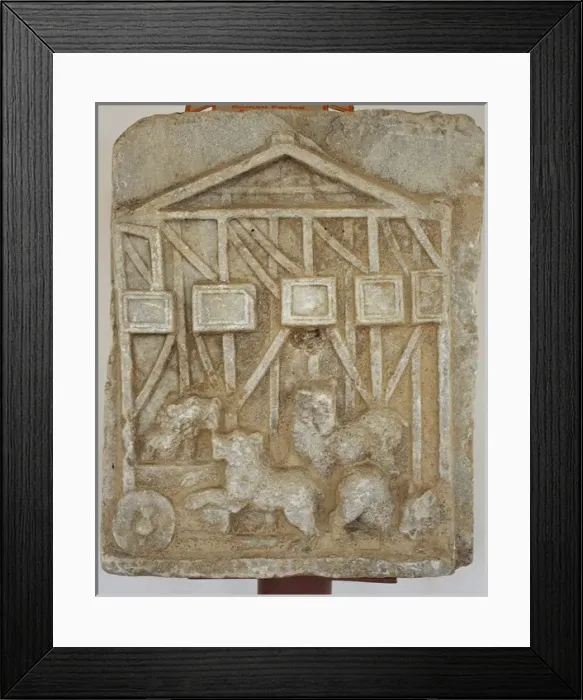 Framed Print : Roman art. Turkey. Relief bears. Detail. City Museum Mileto Framed Print : Roman art. Turkey. Relief bears. Detail. City Museum Mileto