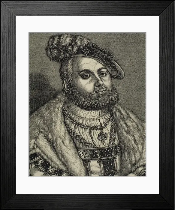 Framed Print : John Frederick I (1503-1554), called John the Magnanimous, E Framed Print : John Frederick I (1503-1554), called John the Magnanimous, E