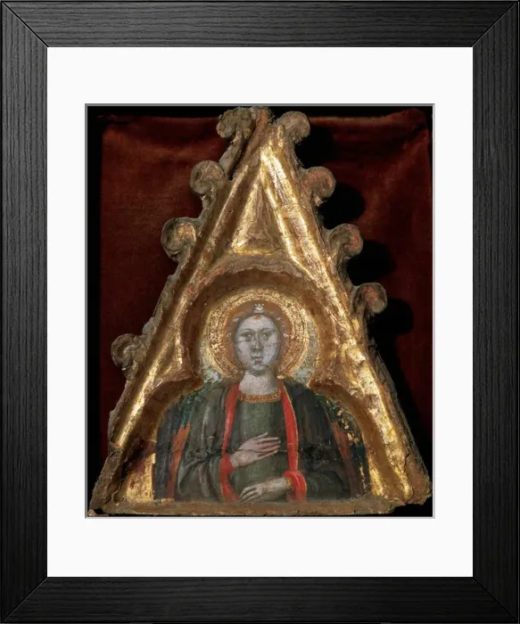 Framed Print : Gothic. Detaill pinnacle. Angel. Tempera on Wood. By Ferrer Framed Print : Gothic. Detaill pinnacle. Angel. Tempera on Wood. By Ferrer