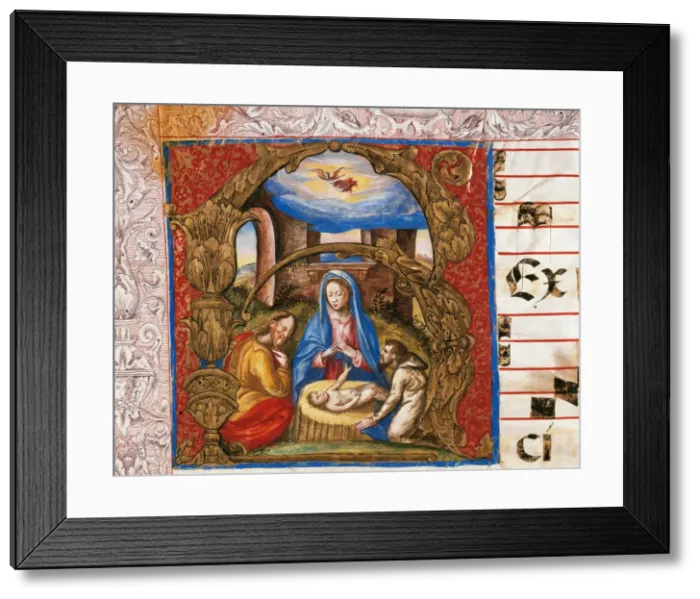 Framed Print : Choirbook of Cathedral of Tarragona. Parchement. 1587-1603 Framed Print : Choirbook of Cathedral of Tarragona. Parchement. 1587-1603