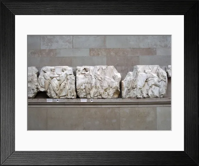 Framed Print : Parthenon. South frieze. 447-432BC. Scene sacrifice. British Framed Print : Parthenon. South frieze. 447-432BC. Scene sacrifice. British