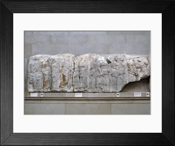 Framed Print : Parthenon. East frieze. Girls walking in procession with jug Framed Print : Parthenon. East frieze. Girls walking in procession with jug