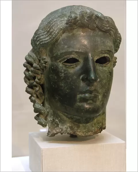 Chatsworth head. Bronze. Probaby Apollo. 460 BC. From Tamas