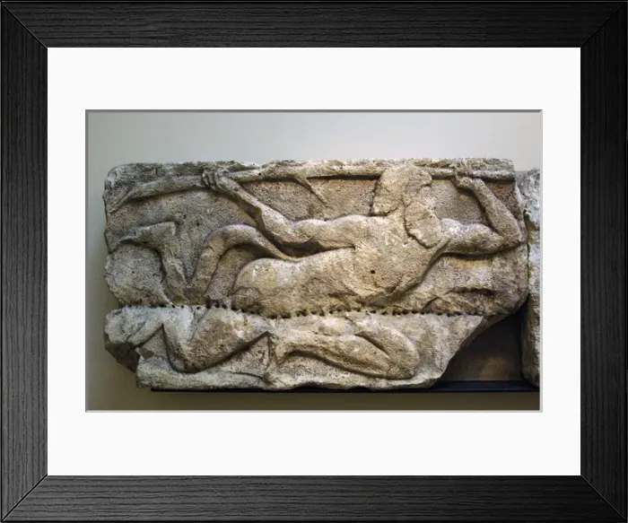 Framed Print : Early Classical. Satyr wielding a tree branch. 5th BC. Lyci Framed Print : Early Classical. Satyr wielding a tree branch. 5th BC. Lyci