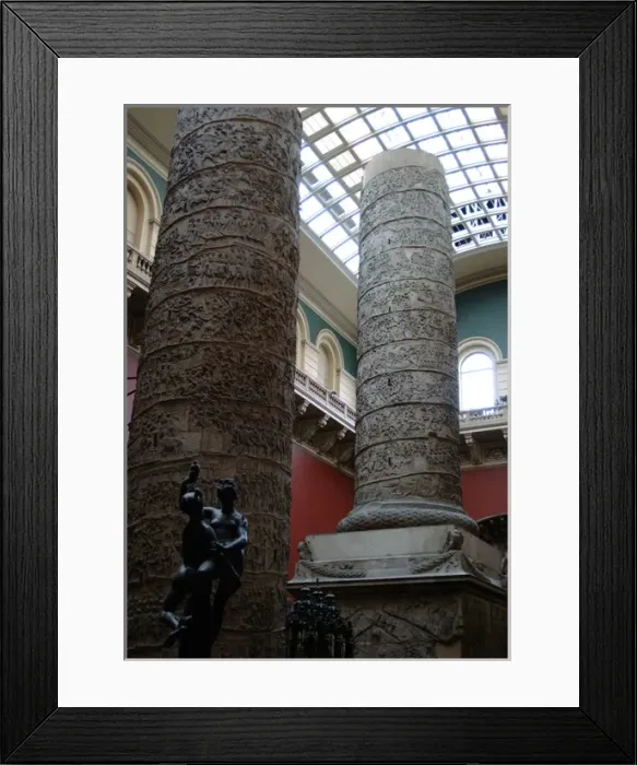 Framed Print : Plaster cast of Trajans column. Replica of 1864. Victoria a Framed Print : Plaster cast of Trajans column. Replica of 1864. Victoria a