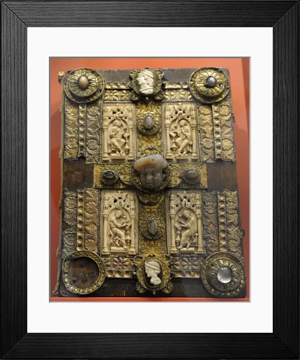 Framed Print : Codex Lebuinus. 825-850. Binding Framed Print : Codex Lebuinus. 825-850. Binding