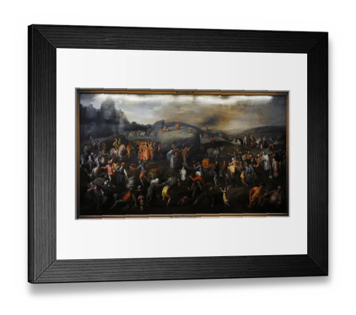 Framed Print : Renaissance. Haycart by Gillis Mostaert (1528-1598). Around Framed Print : Renaissance. Haycart by Gillis Mostaert (1528-1598). Around