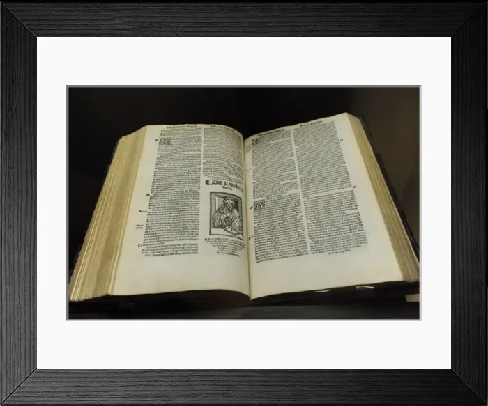 Framed Print : Jacob Liesvelt (1490-1545). Antwerp printer. Known for editi Framed Print : Jacob Liesvelt (1490-1545). Antwerp printer. Known for editi