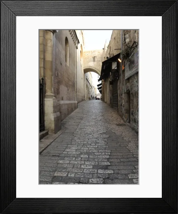 Framed Print : Israel. Jerusalem. Via Dolorosa with the Arch of Ecce Homo Framed Print : Israel. Jerusalem. Via Dolorosa with the Arch of Ecce Homo