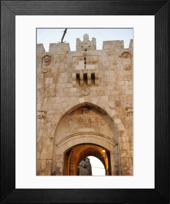Framed Print : Israel. Jerusalem. Lions Gate. Old City Walls Framed Print : Israel. Jerusalem. Lions Gate. Old City Walls
