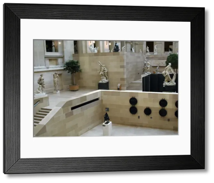Framed Print : Louvre Museum. French sculpture. Paris. France Framed Print : Louvre Museum. French sculpture. Paris. France