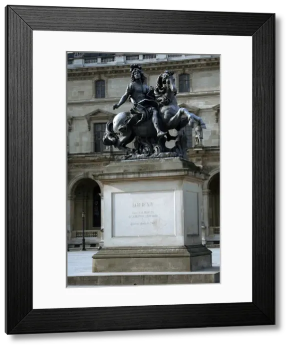 Framed Print : Louis XIV of France (1638-1715). House of Bourbon. Sculpture Framed Print : Louis XIV of France (1638-1715). House of Bourbon. Sculpture