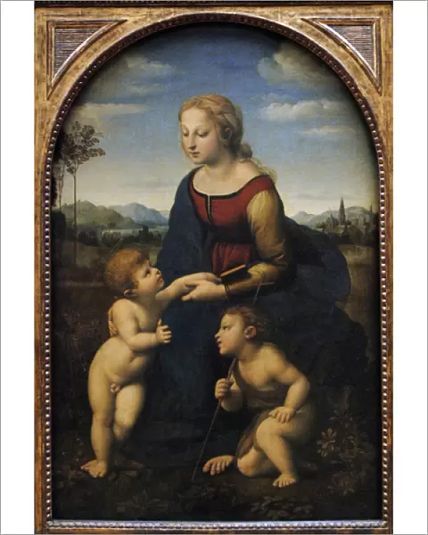Raphael (1483-1520). La belle jardiniere or Madonna and Chil
