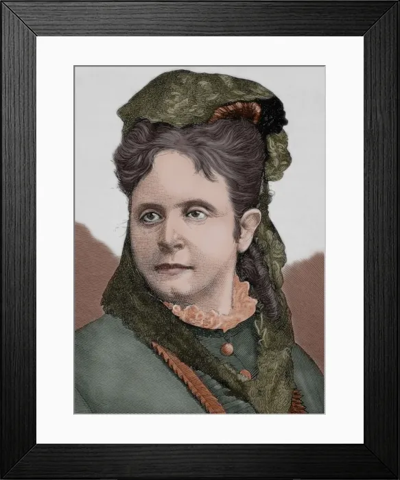 Framed Print : Carolina Civili. Italian actress born in Florence. Portrait Framed Print : Carolina Civili. Italian actress born in Florence. Portrait