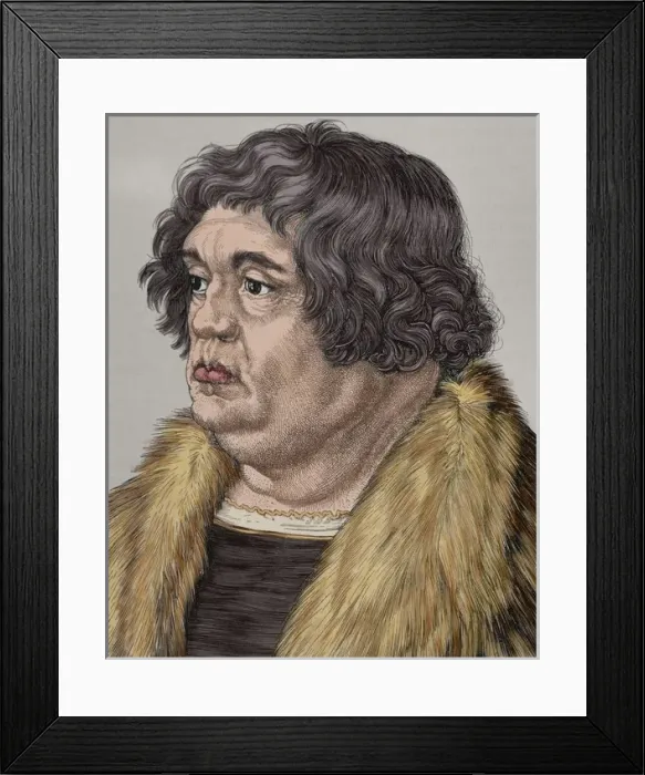 Framed Print : Willibald Pirckheimer (1470-1530). German lawyer, author Framed Print : Willibald Pirckheimer (1470-1530). German lawyer, author