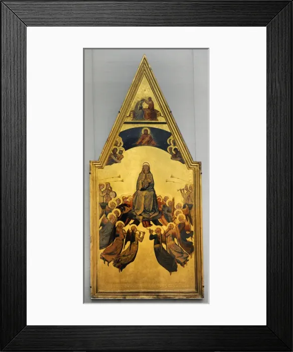 Framed Print : Lippo Memmi (1291-1356). Italian painter. The Assumption of Framed Print : Lippo Memmi (1291-1356). Italian painter. The Assumption of