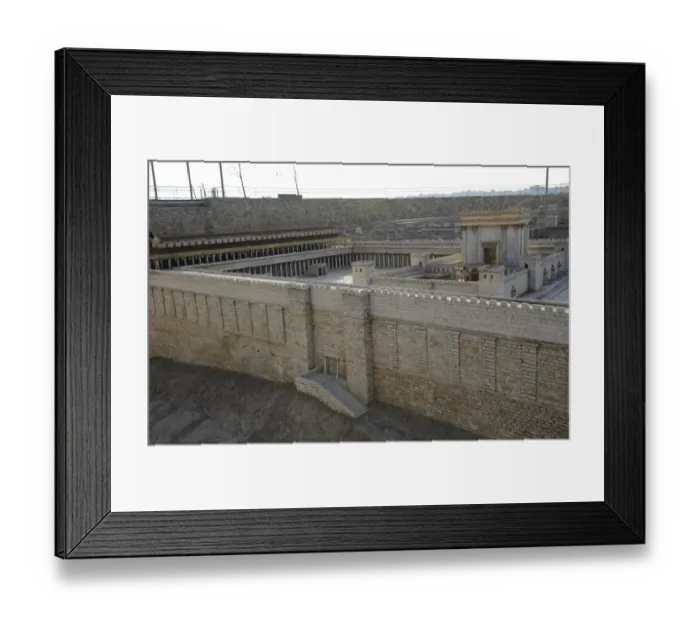 Framed Print : Model of the city of Jerusalem. Israel Framed Print : Model of the city of Jerusalem. Israel