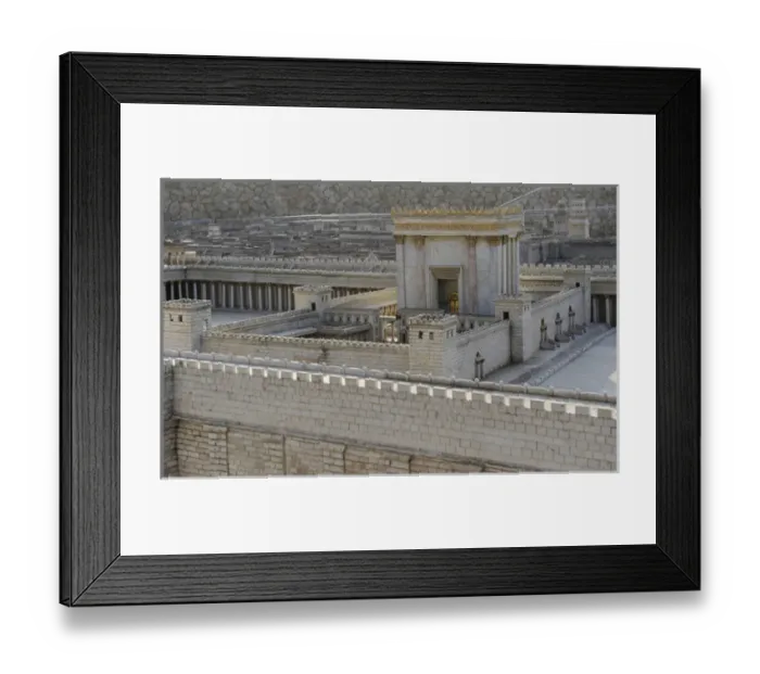 Framed Print : Model of the city of Jerusalem. Israel Framed Print : Model of the city of Jerusalem. Israel