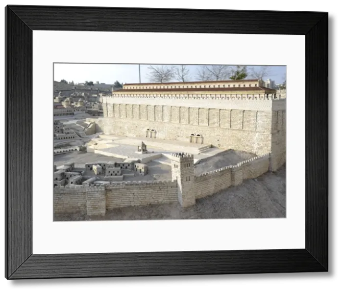 Framed Print : Model of the city of Jerusalem. Israel Framed Print : Model of the city of Jerusalem. Israel