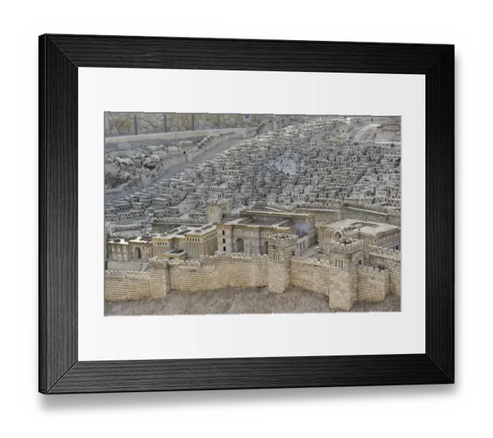Framed Print : Model of the city of Jerusalem. Israel Framed Print : Model of the city of Jerusalem. Israel