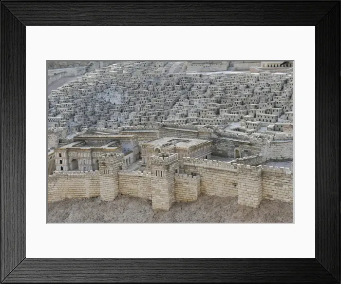 Framed Print : Model of the city of Jerusalem. Israel Framed Print : Model of the city of Jerusalem. Israel