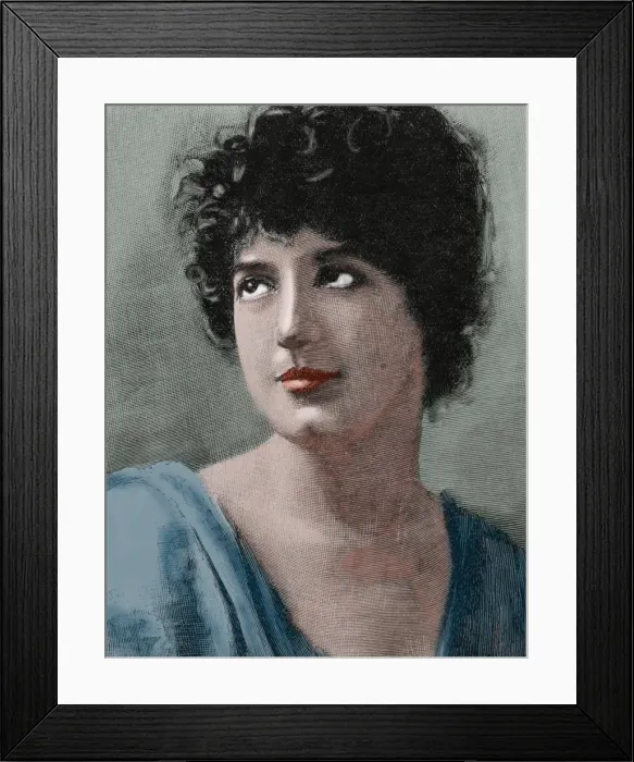 Framed Print : Helene Gingold (b. 1867). British novelist and poet. Engravin Framed Print : Helene Gingold (b. 1867). British novelist and poet. Engravin