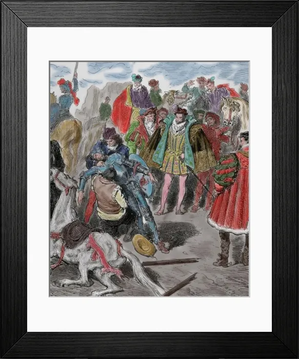 Framed Print : The Ingenious Hidalgo Don Quixote of La Mancha by Spanish wr Framed Print : The Ingenious Hidalgo Don Quixote of La Mancha by Spanish wr