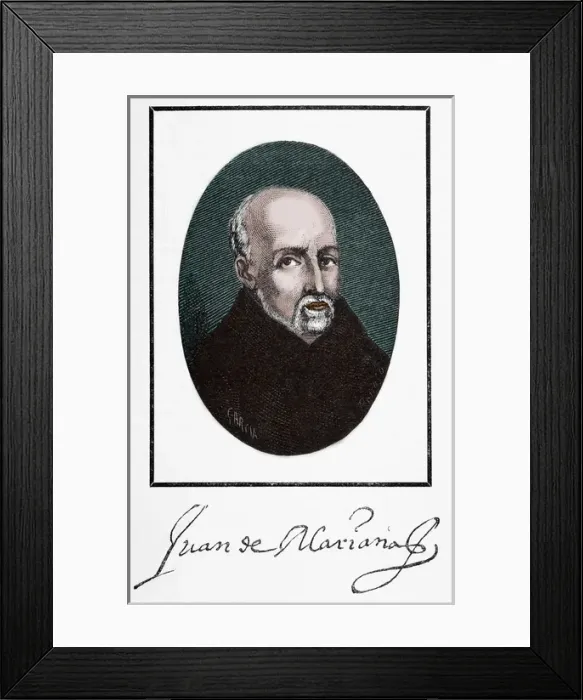 Framed Print : Juan de Mariana (1536-1624). Spanish Jesuit priest, Scholas Framed Print : Juan de Mariana (1536-1624). Spanish Jesuit priest, Scholas