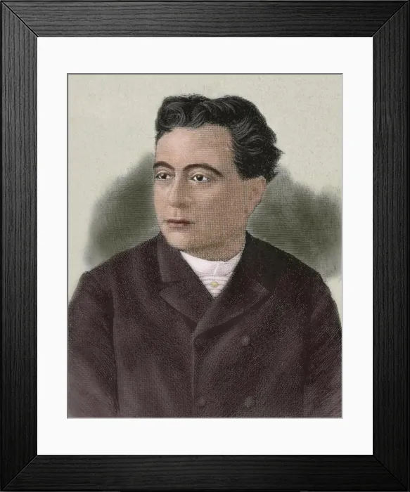 Framed Print : Teodoro Bonaplata Sistachs (1841-1905). Catalan actor. Portr Framed Print : Teodoro Bonaplata Sistachs (1841-1905). Catalan actor. Portr